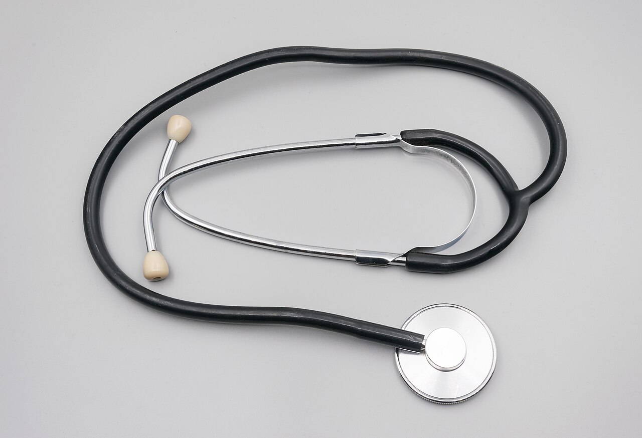 Representative photograph of a stethoscope